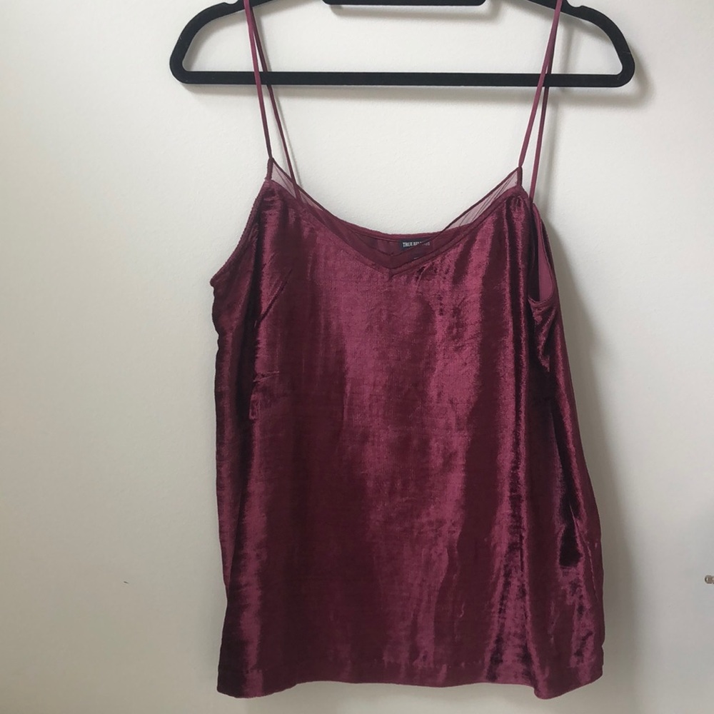 True Religion velvet tank top size M